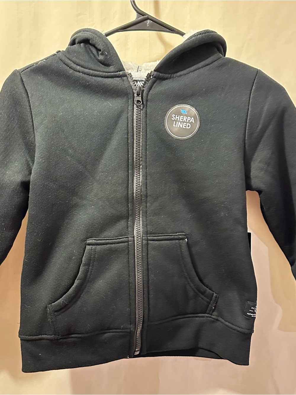 Tony Hawk Sherpa-Lined Black Kids Zip Hoodie
